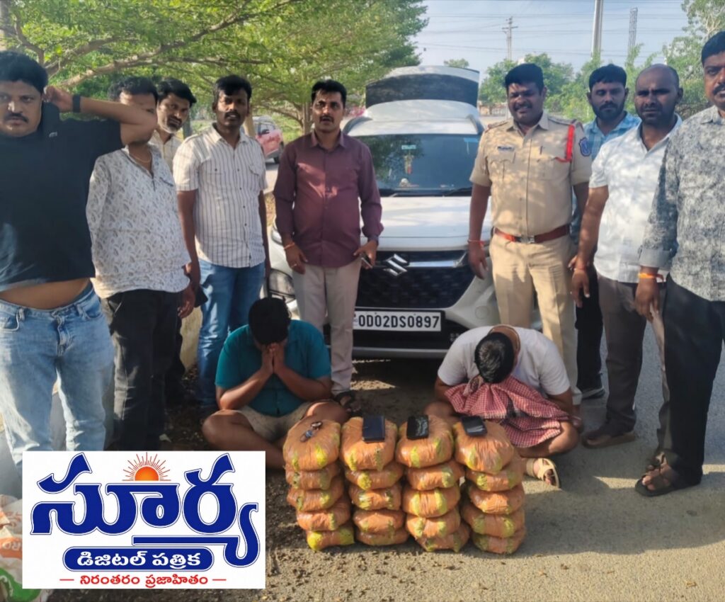 భారీగా గంజాయి పట్టివేత